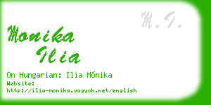 monika ilia business card