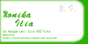 monika ilia business card